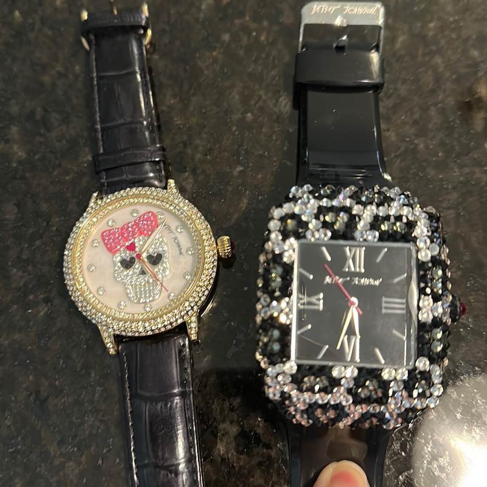 Set of two Betsy Johnson watches.
